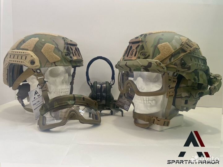 Военный шлем тактический Spartan armor комплект