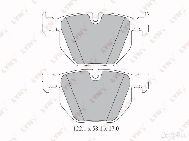 Колодки тормозные задние BMW 5(E60/61) 2.0D-3.0 03-10 / 6(E63 / 4) 3.0 04