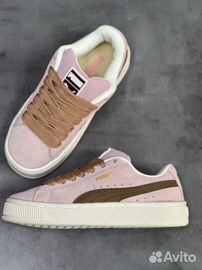 Кроссовки puma suede xl розовые