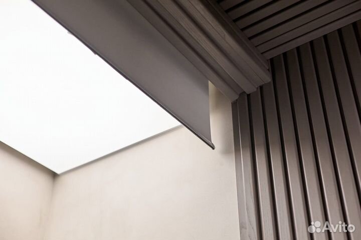 Рулонные шторы 45х180, Блэкаут белый Омск