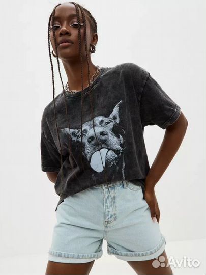 Футболка варенка доберман оверсайз