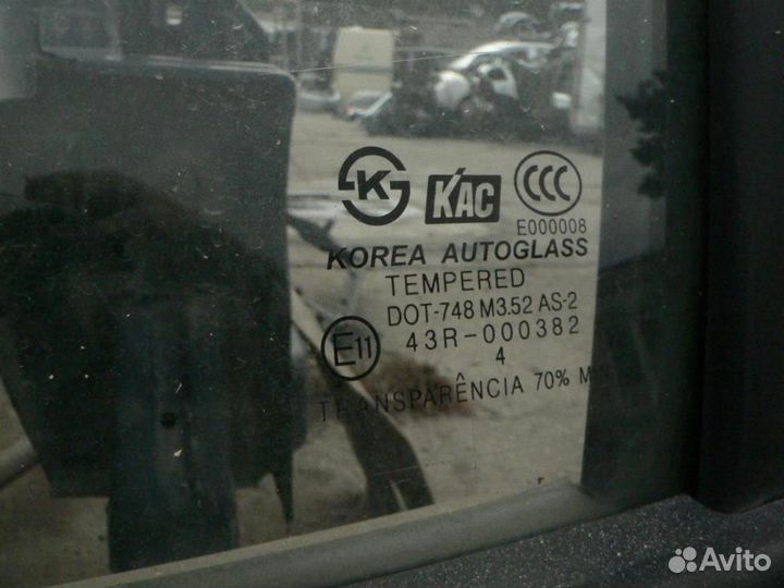 Стекло двери передней левой hyundai Santa Fe (SM