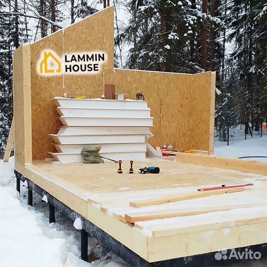 Сип панели 2500*625*224. Домокомплекты