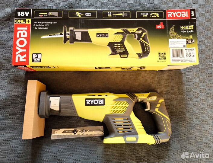 Аккумуляторная сабельная пила Ryobi ONE+ RRS1801M