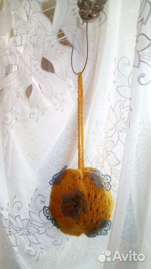 Новогодняя поделка. Вязанные шары