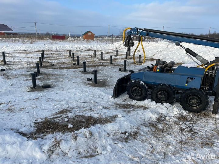 Винтовые сваи под ключ с монтажом