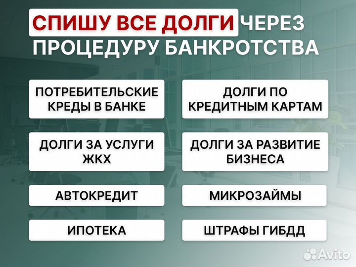 Банкротство физических лиц списание долгов