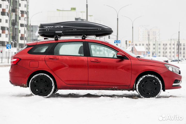 Автобокс TerraDrive 480 черный матовый на Vesta