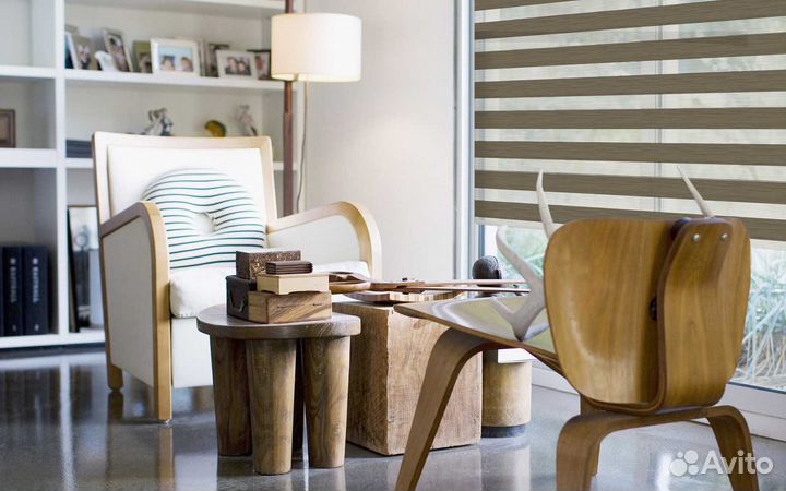 Рулонные шторы зебра на заказ от производителя