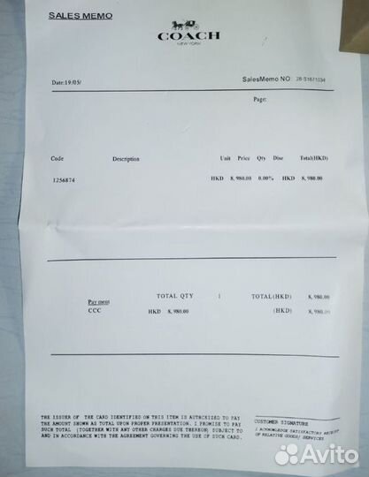 Кошелек новый coach