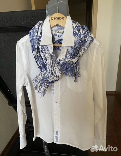 Рубашка и шарф на мальчика Gulliver