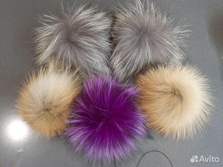 Помпон натуральный мех