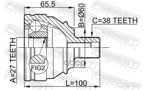 Шрус наружный 2310-028 Febest