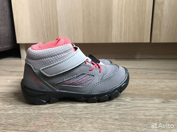 Детские треккинговые ботинки на липучке 