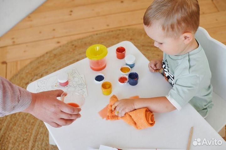 Растущий стул и стол детский