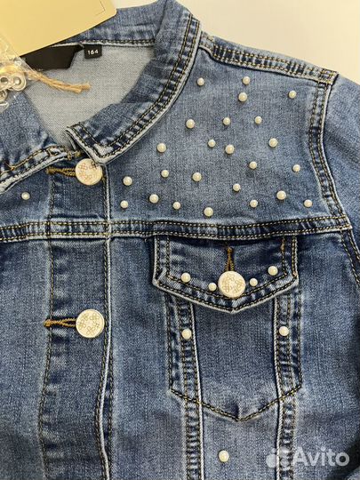 Куртка джинсовая новая Playtoday 134,158, 164