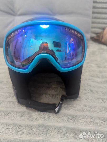 Шлем горнолыжный детский с очками