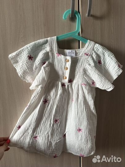 Муслиновое платье 86 размер