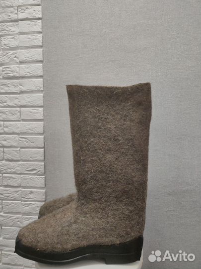 Валенки мужские на резиновой подошве