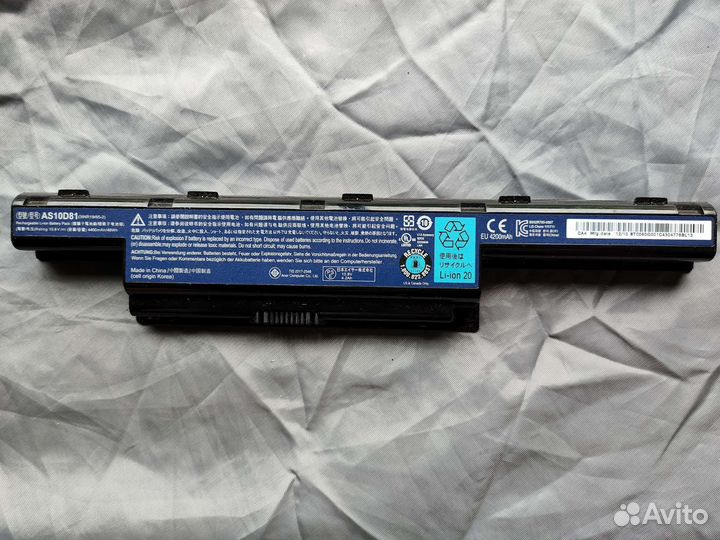 Аккамуляторы для ноутбуков