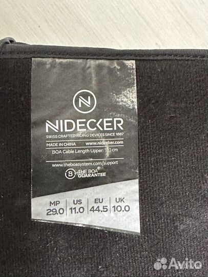 Сноубордические ботинки Nidecker 44 размер