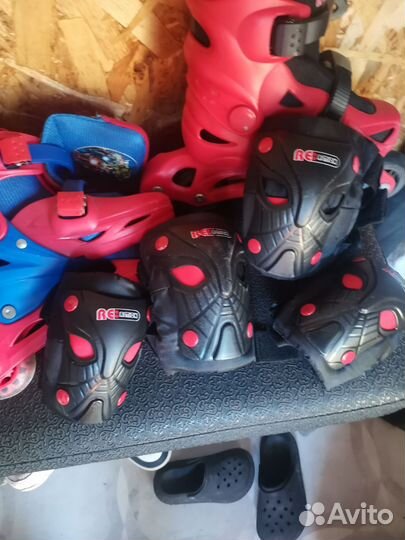 Роликовые коньки детские раздвижные