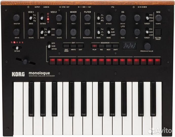 Korg Monologue-BK аналоговый синтезатор Новый
