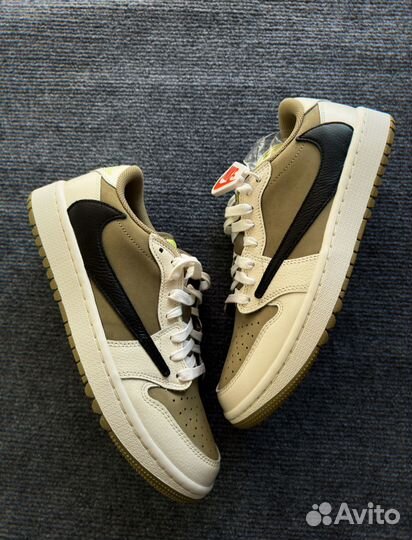 Кроссовки Air Jordan 1 low x travis scott Golf
