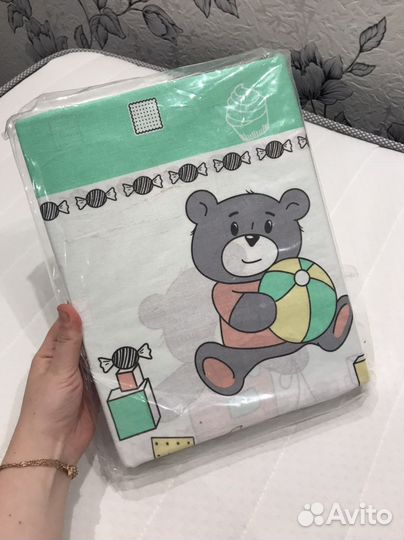 Детское постельное белье новое в детскую кроватку