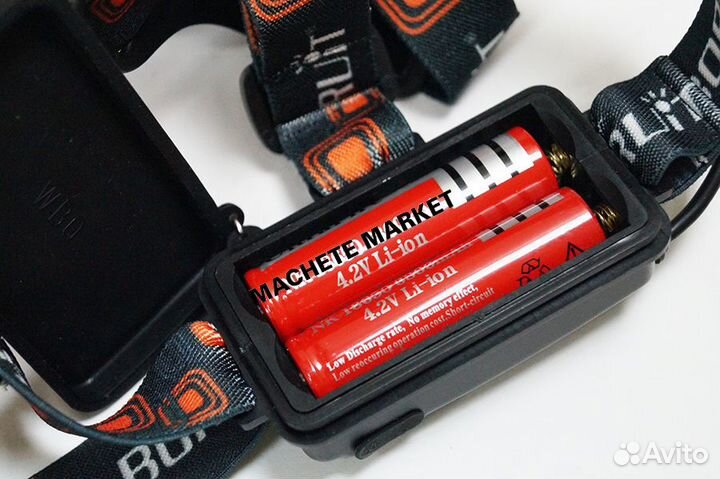 Фонарь налобный 3 Led cree T6