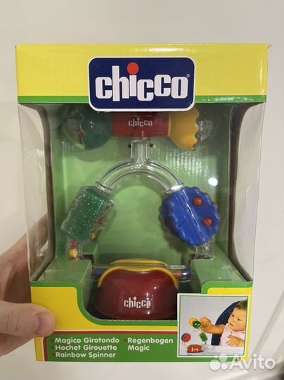 Новая Погремушка на присоске chicco
