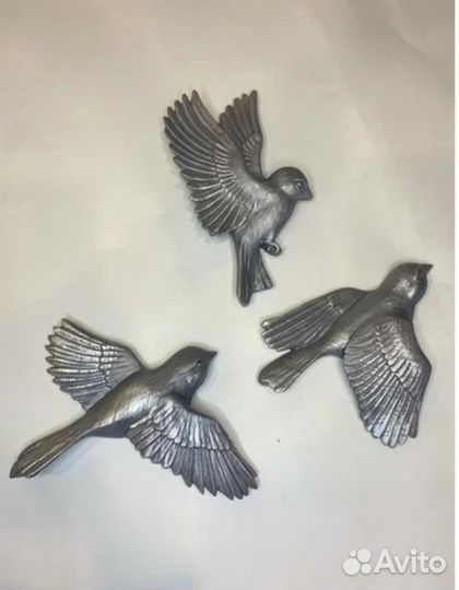 Птицы гипсовые на стену