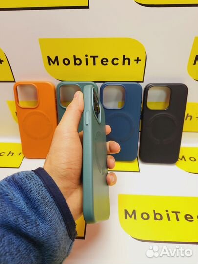 Кожаные чехлы для iPhone 13pro,14pro,15pro,15