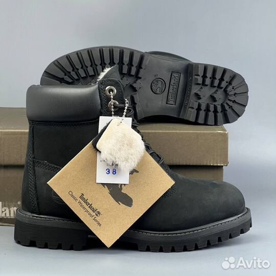 Ботинки Timberland Чёрный с мехом