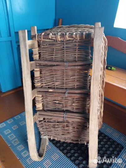 Плетеные сани