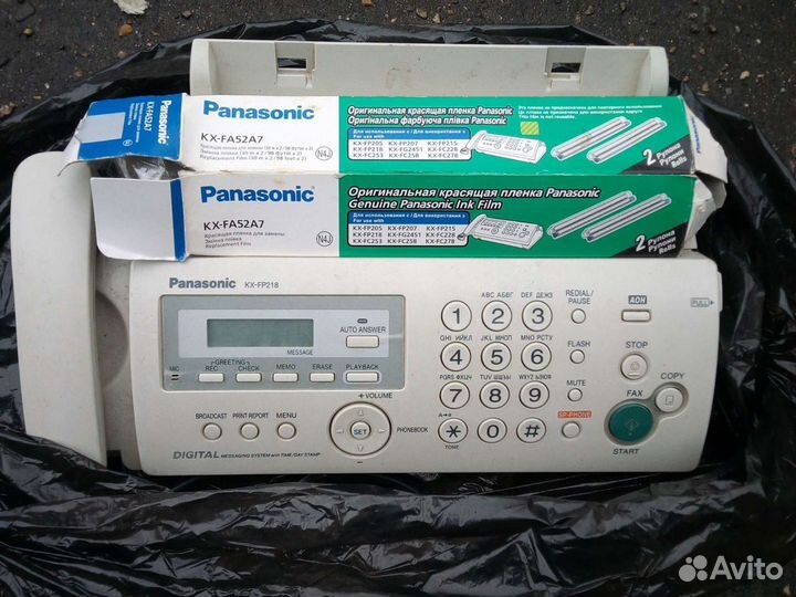 Факс panasonic KX-FP218