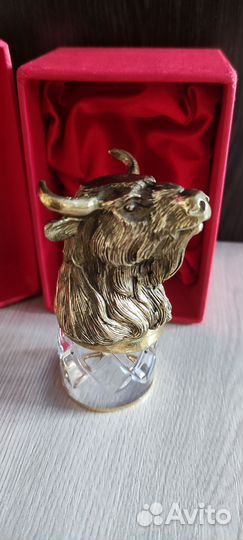 Рюмка Бык в подарочной коробке