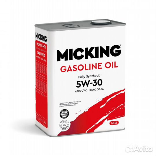 Масло мотор. Micking Gasоline Oil MG1 SP/RC 5W-30