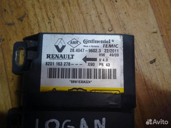 Блок управления AIR BAG Renault Logan 2005-2014