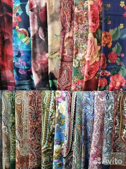 Павловопосадский платок шерсть