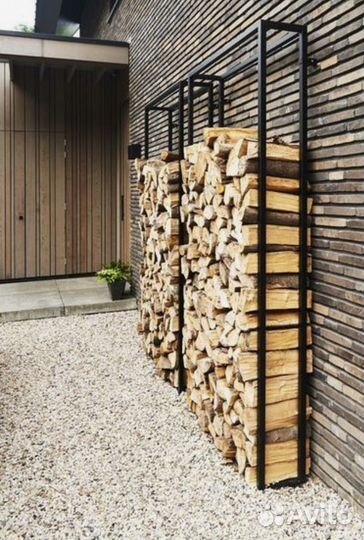 Стеллаж из металла для хранение дров на заказ