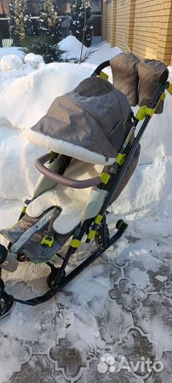 Санки коляска ника 7