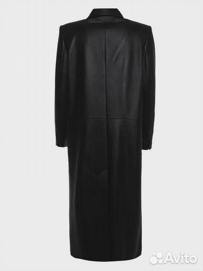 Gods OF fame плащ чёрный кожаный 46 230866