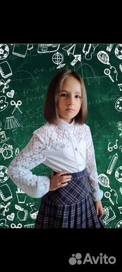 Блузка белая для девочки