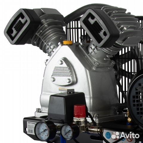 Компрессор поршневой 100л 420 л/мин OPT-301042A