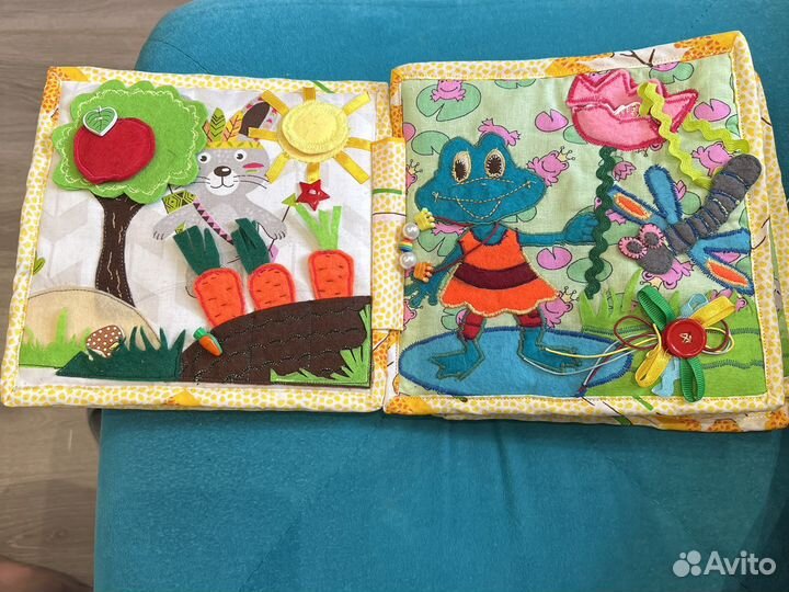 Развивающая книга из фетра