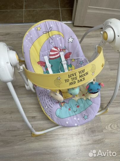 Детские электрокачели шезлонг Happy Baby