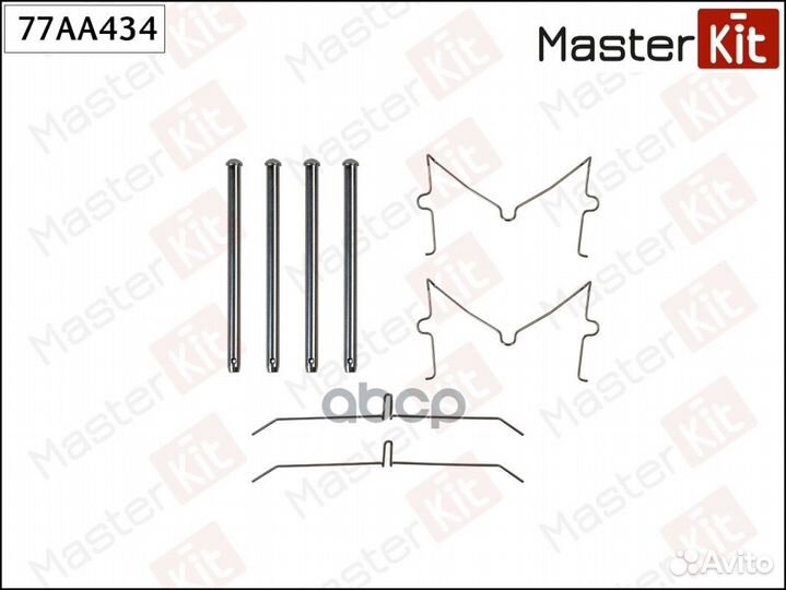 Комплект установочный тормозных колодок toyota