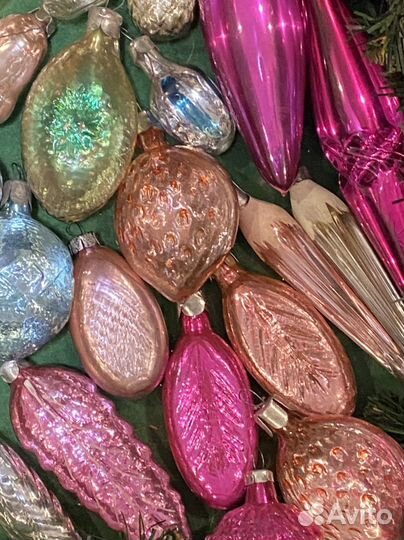 Елочные игрушки СССР Льдинки Лот 402