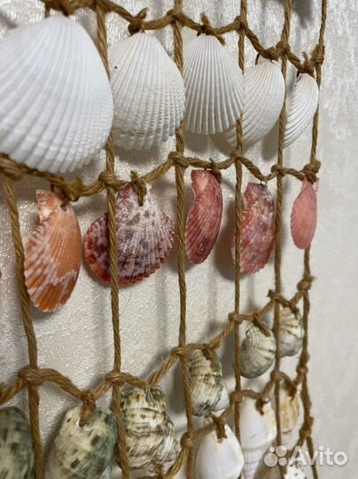 Панно декоративное настенное из ракушек